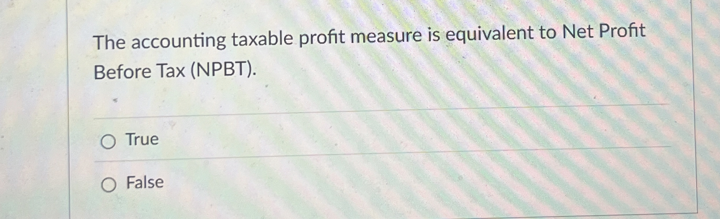 Solved The accounting taxable profit measure is equivalent | Chegg.com