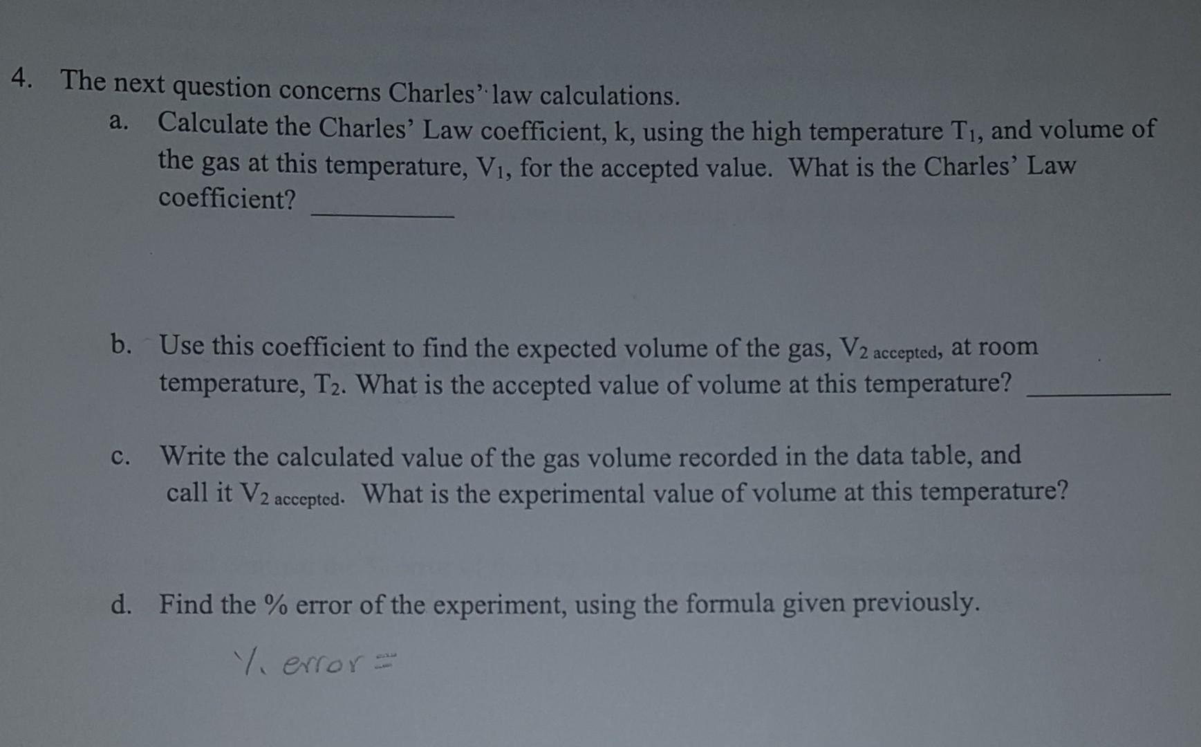 Solved Part 1: Relating Pressure And Volume For An Ideal | Chegg.com