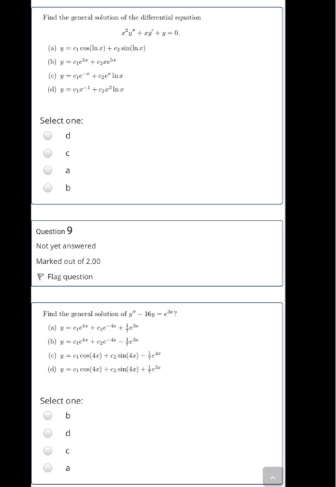 Solved Find the general solution of the differential | Chegg.com