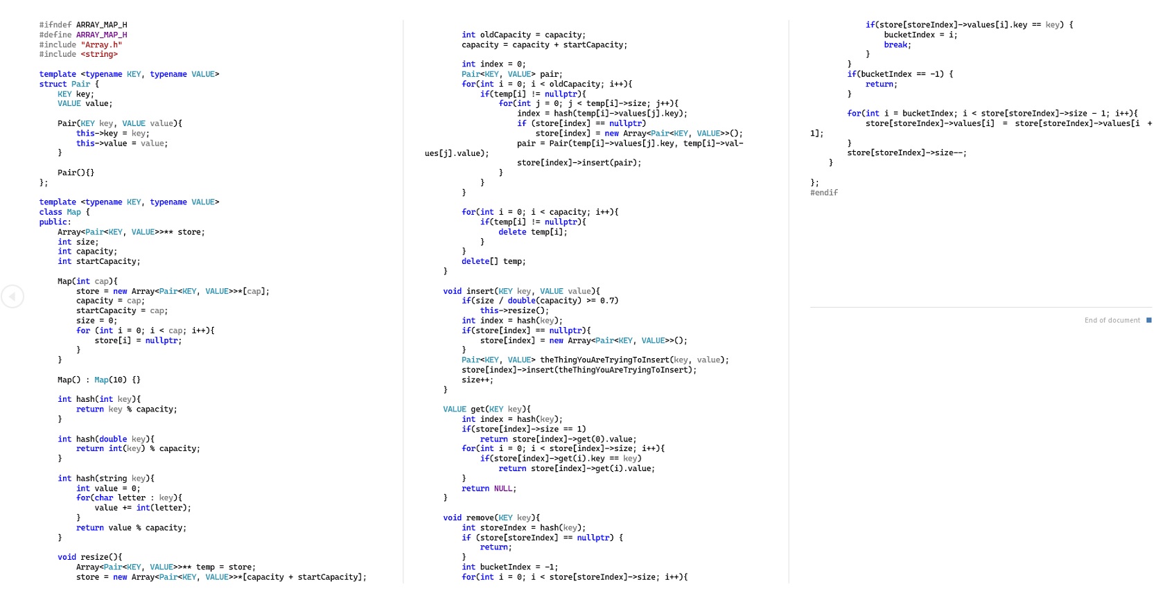 Solved Create an unordered_map in C++, ﻿or use our own Map | Chegg.com