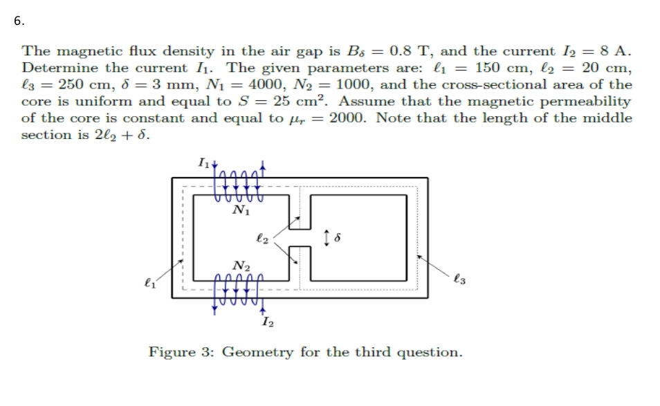 Solved The magnetic flux density in the air gap is Bδ=0.8T, | Chegg.com