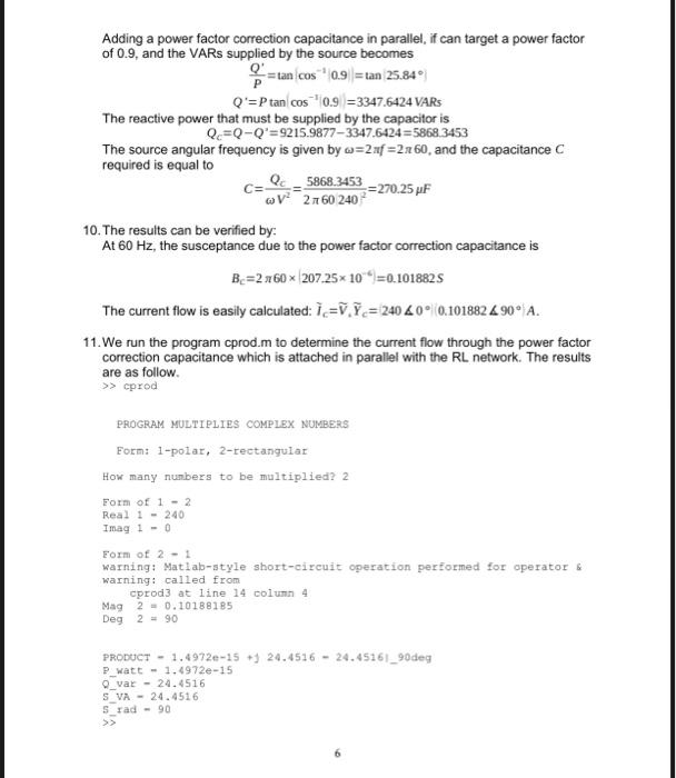 Solved Title: Power factor correction Objective: To perform | Chegg.com