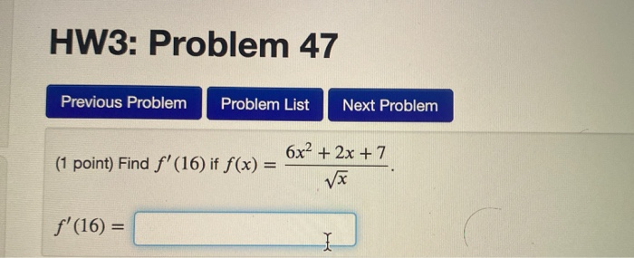 Solved HW3: Problem 44 Previous Problem Problem List Next | Chegg.com