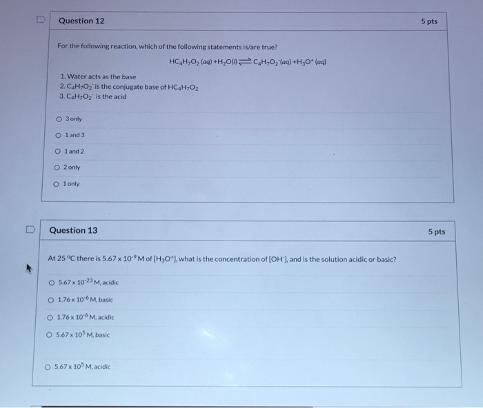 Solved Question 10 5 pts Consider the following reaction: | Chegg.com