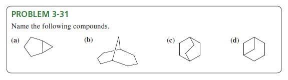 PROBLEM 3-31 Name The Following Compounds. (a) (b) | Chegg.com