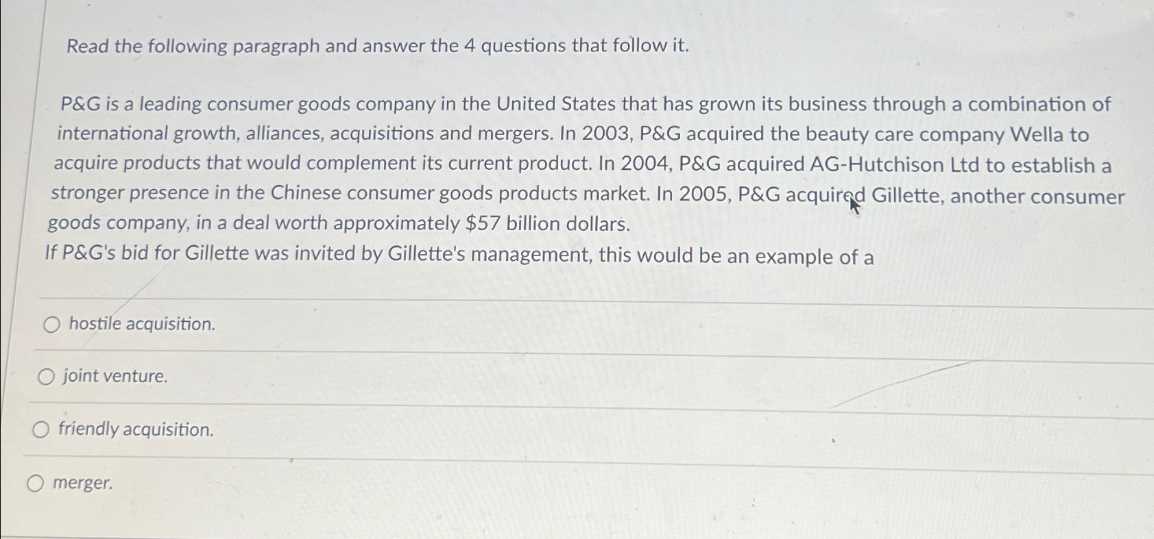 Read the following paragraph and answer the 4 | Chegg.com