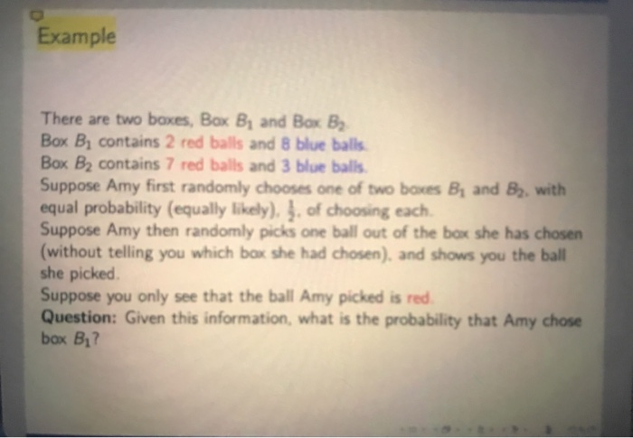 Solved Example There Are Two Boxes, Box B And Box B Box By | Chegg.com