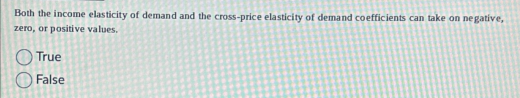 price elasticity of demand negative meaning