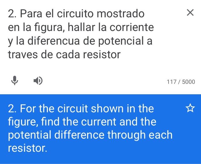 Solved 2. Para El Circuito Mostrado En La Figura, Hallar La | Chegg.com