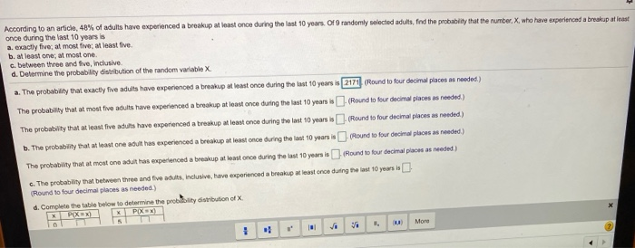 Solved According To An Article 48 Of Adults Have Chegg