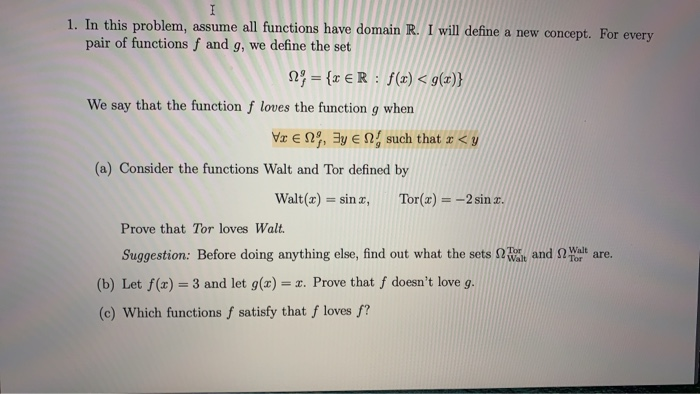Solved 1 In This Problem Assume All Functions Have Doma Chegg Com