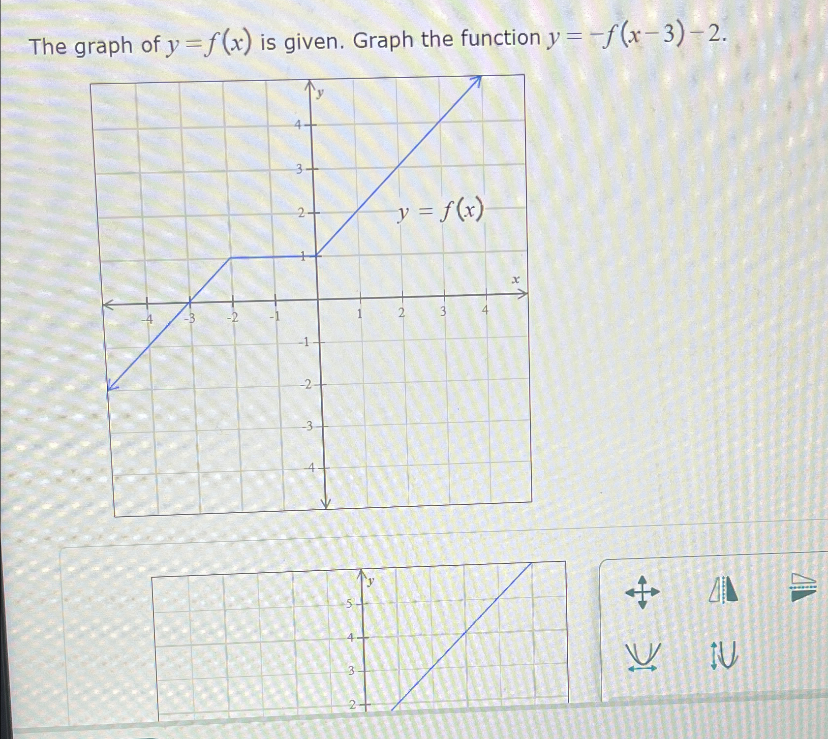 Solved The graph of y=f(x) ﻿is given. Graph the function | Chegg.com