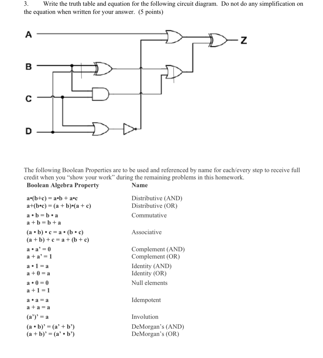 Solved Write the truth table and equation for the following | Chegg.com
