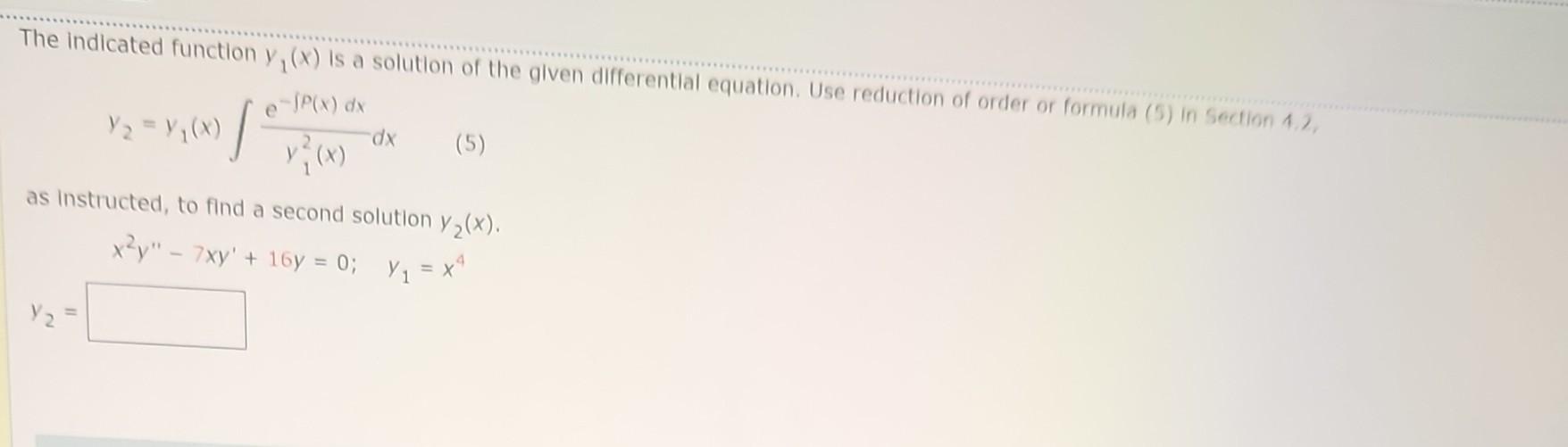 solved-the-indicated-function-y1-x-is-a-solution-of-the-chegg