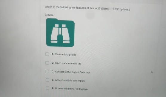 Solved Which of the following are features of this tool? | Chegg.com