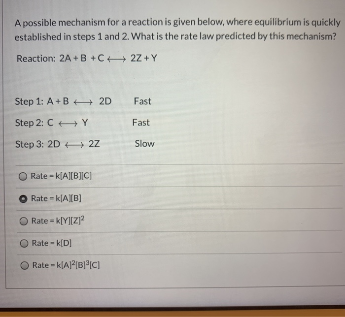 Solved Question 2 Consider The Equilibrium Of The Following | Chegg.com