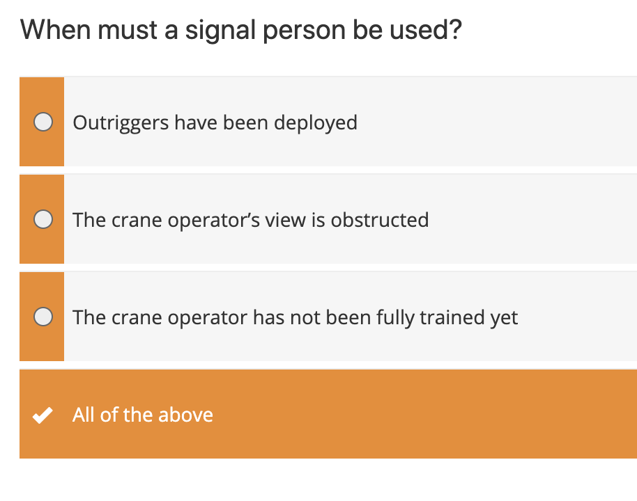 Solved When must a signal person be used?Outriggers have | Chegg.com