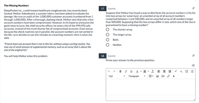 Solved answer 17 and 18 .. i know chegg policies to answer | Chegg.com
