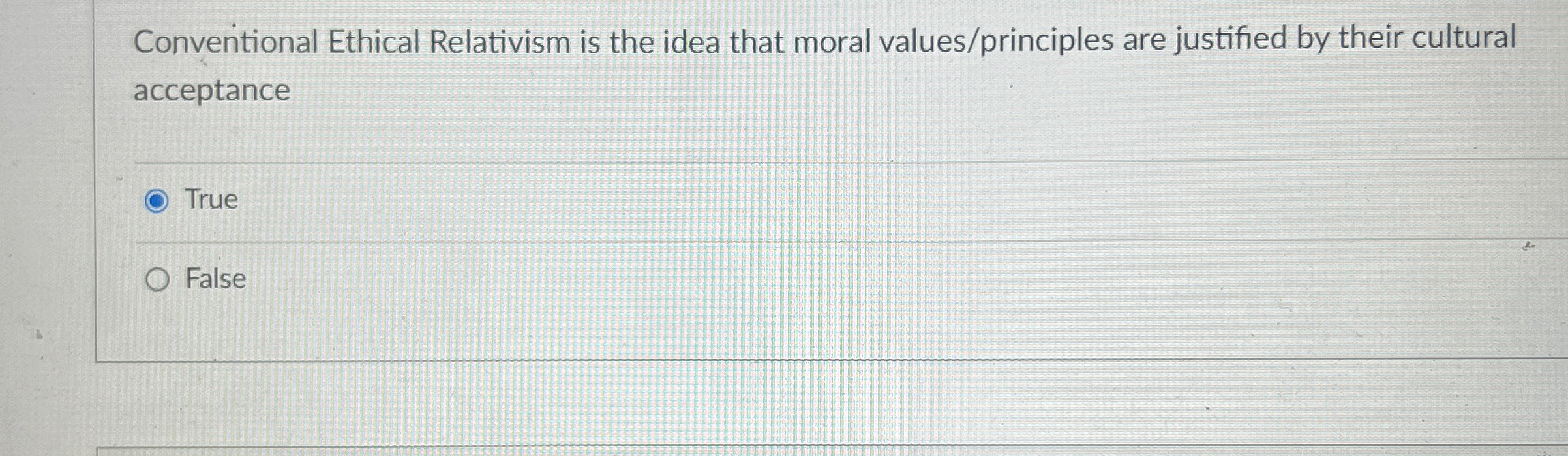 Solved Conventional Ethical Relativism is the idea that | Chegg.com