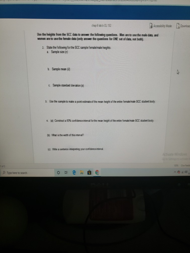 Solved Using the data table provided, complete all parts, | Chegg.com