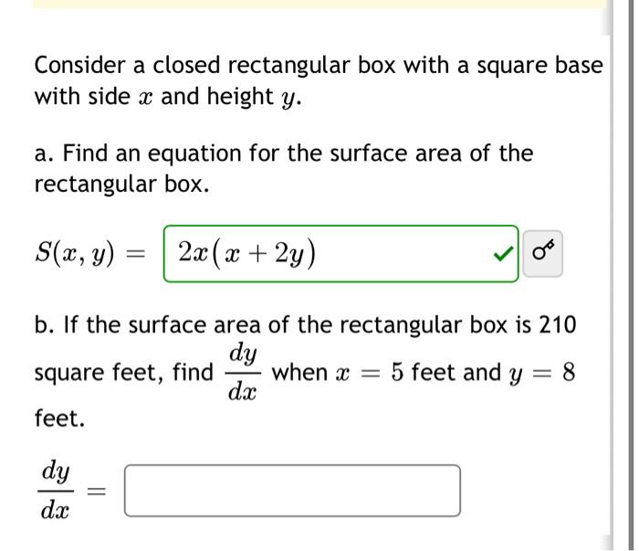 surface area of a rectangular box