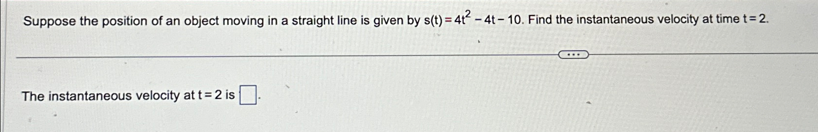 Solved Suppose the position of an object moving in a | Chegg.com