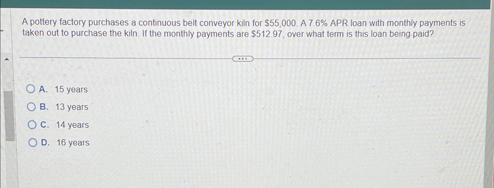 Solved A pottery factory purchases a continuous belt