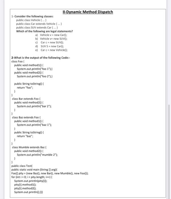 Solved 1-what are the Java rules for method overloading and