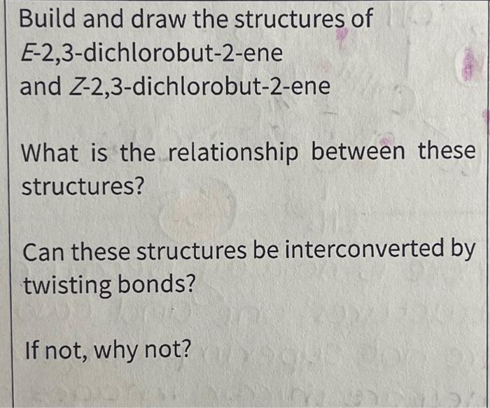 Solved Build And Draw The Structures Of | Chegg.com