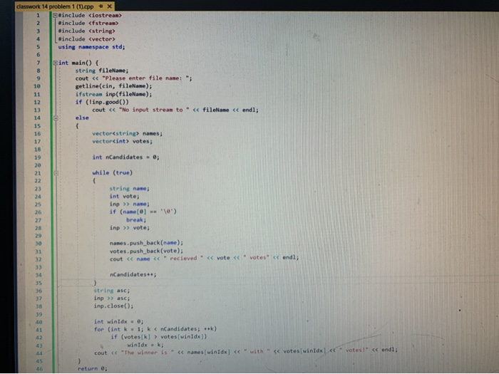 Solved Modify your classwork 14 problem 1 solution by | Chegg.com