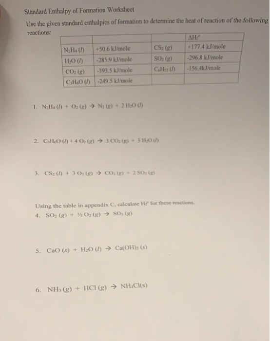 heat-of-formation-worksheet