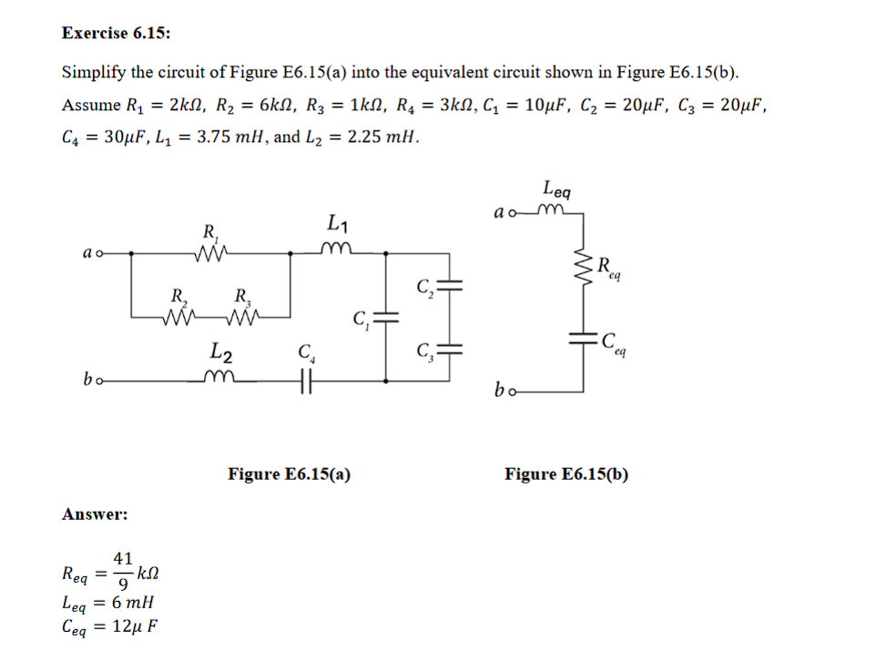 Solved Exercise 6.15:Simplify the circuit of ﻿Figure | Chegg.com