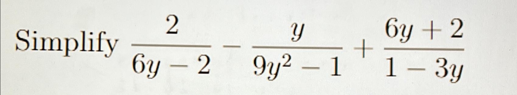 6y 2 y 15