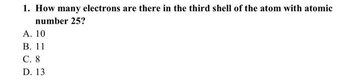 what is the max number of electrons in the third shell