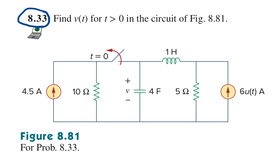 Solved Find V T For T In The Circuit Of Fig Chegg Com