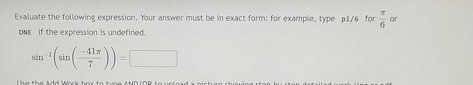 Solved Evaluate the following expression. Your answer must | Chegg.com