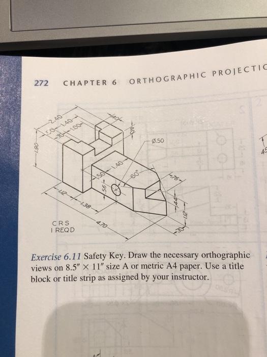 272 Chapter 6 Orthographic Projectic N 2 40 450 140 Chegg Com