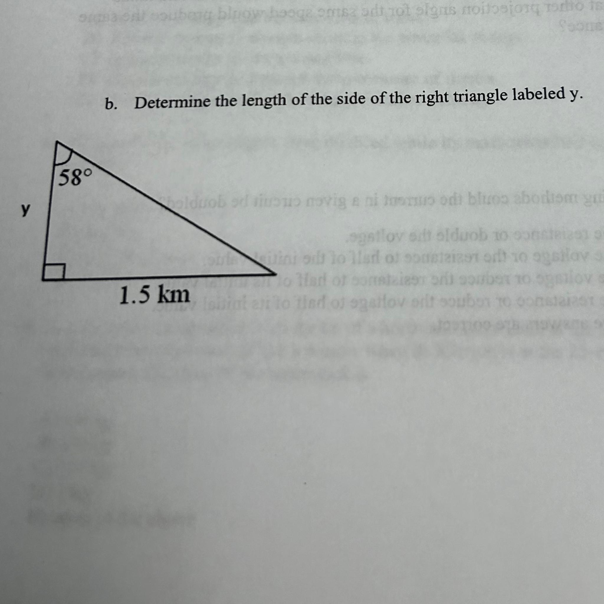 how to determine the length of a side of a right triangle