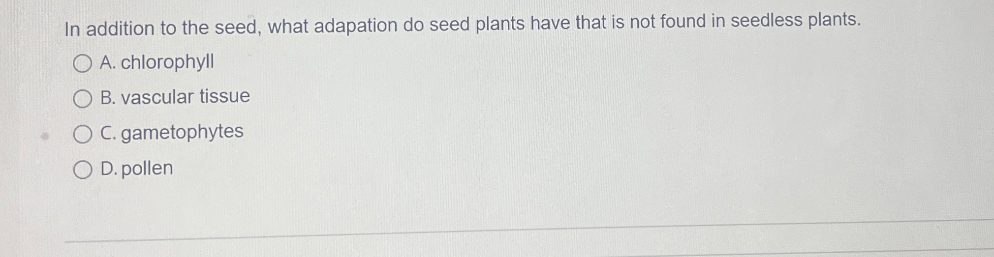 Solved In addition to the seed, what adapation do seed | Chegg.com