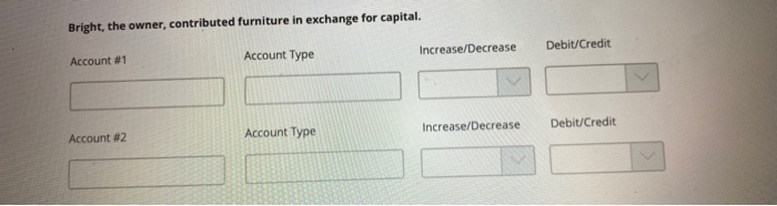 Solved Review The Transactions And Determine The Accounts