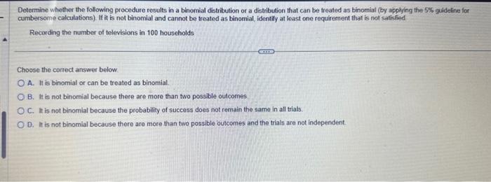 Solved Determine whether the following procedure results in | Chegg.com