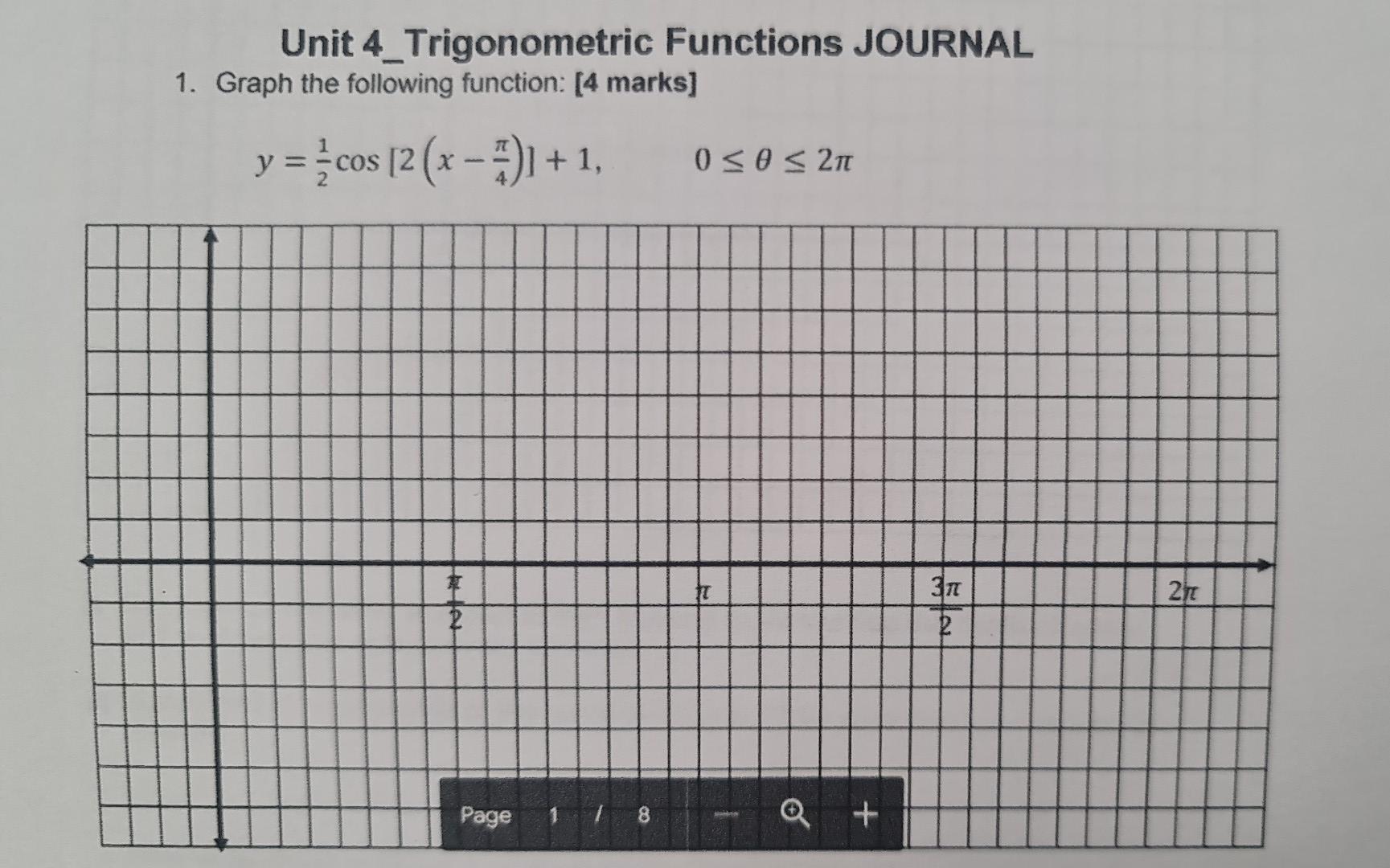 unit 4 revised graphs of trigonometric functions homework answers