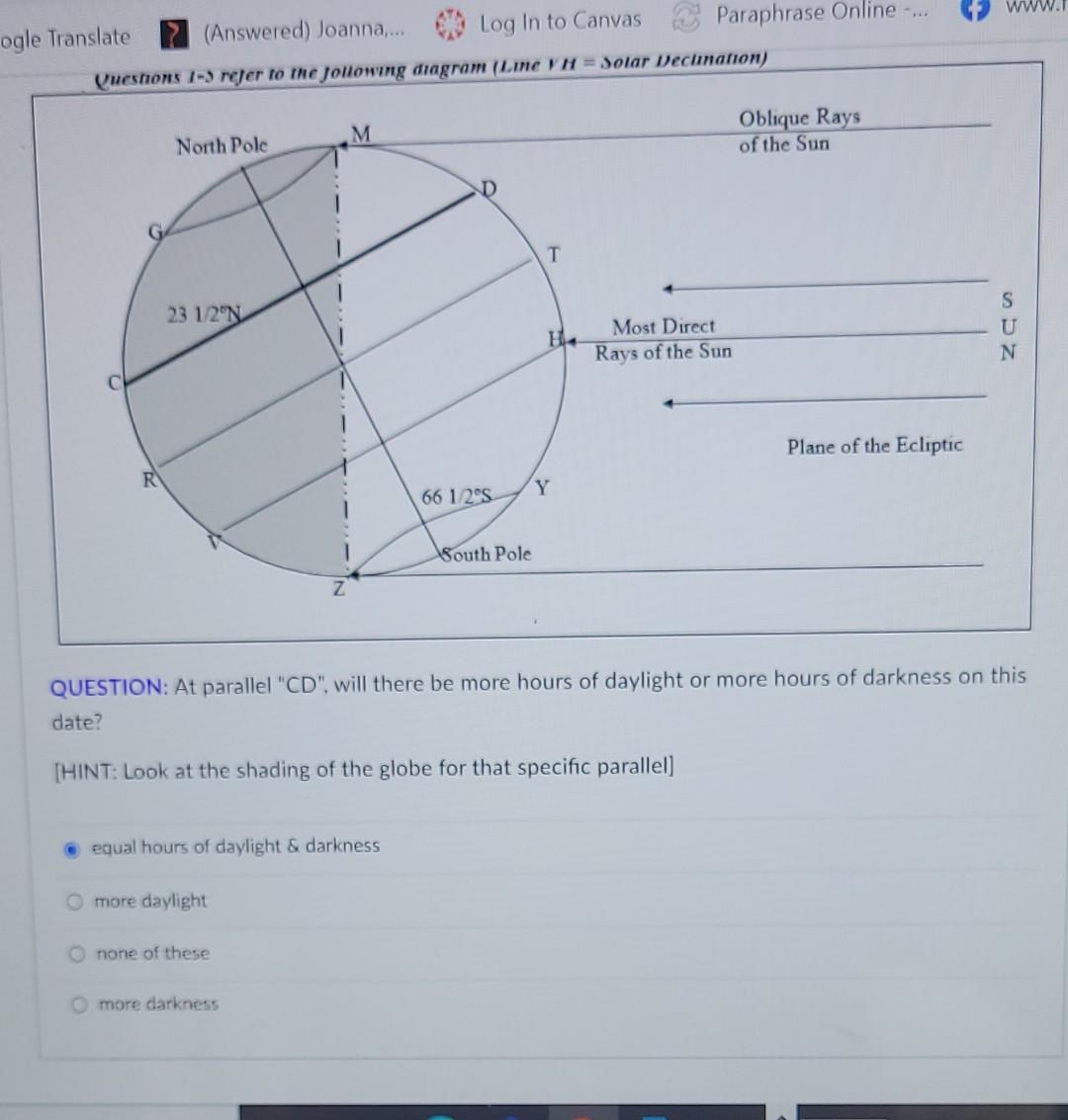 Solved Questions 1-5 refer to the following diagram (Line VH