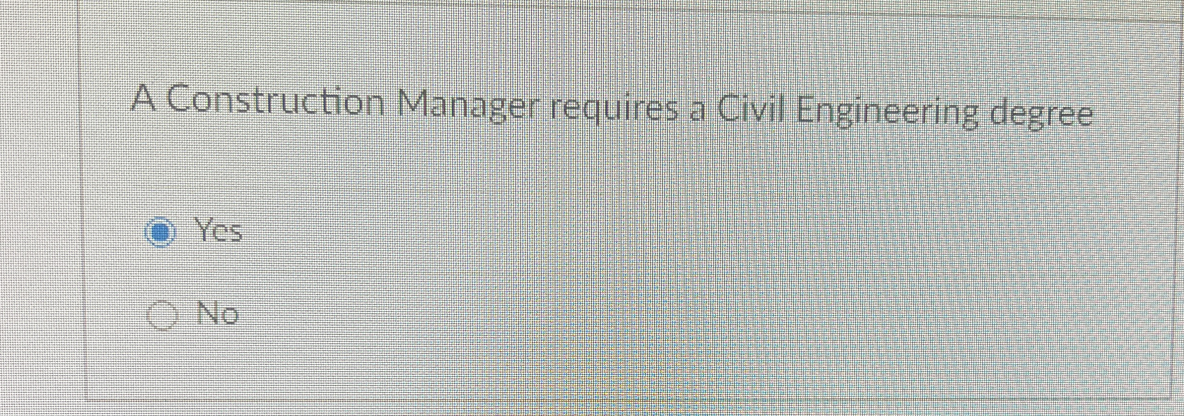 Solved A Construction Manager requires a Civil Engineering | Chegg.com