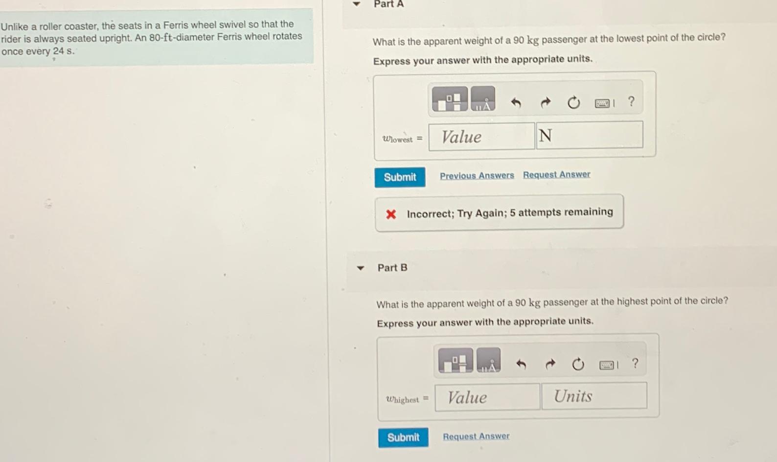 Solved Unlike a roller coaster, the seats in a Ferris wheel