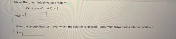 Solved Solve The Given Initial-value Problem. | Chegg.com