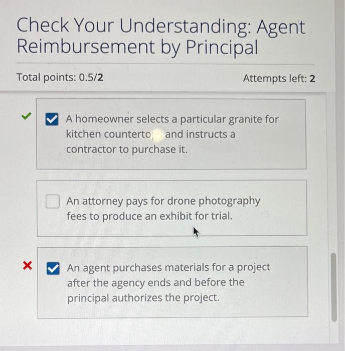 Solved Check Your Understanding: Agent Reimbursement by | Chegg.com