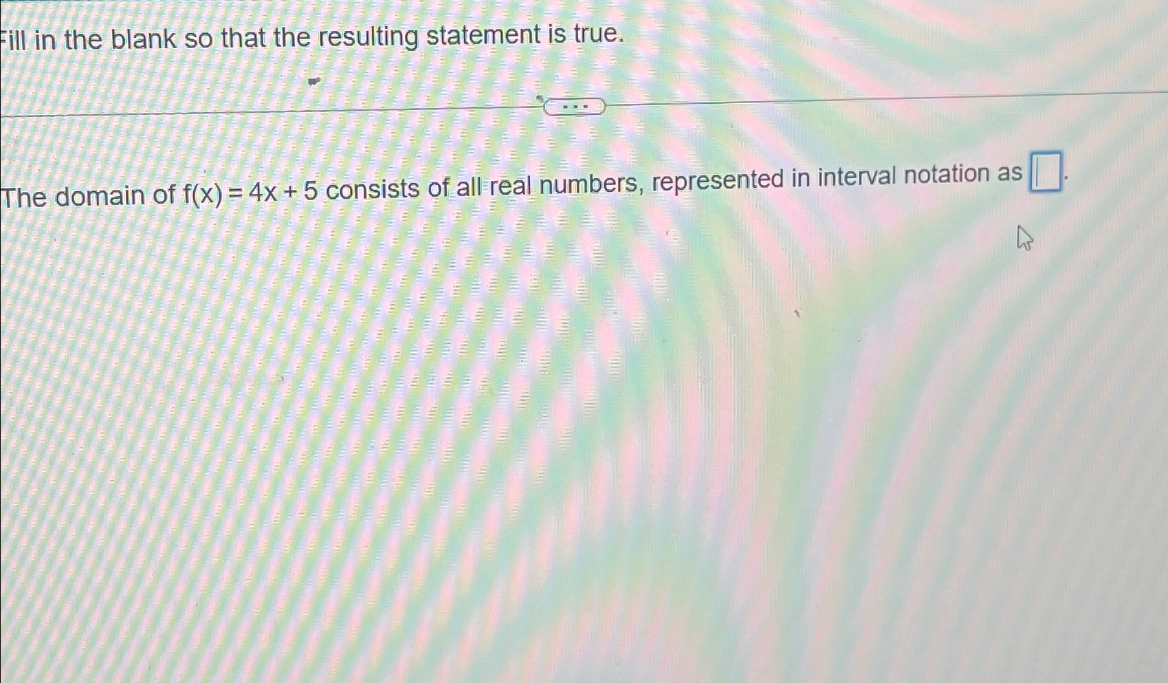 Solved Fill in the blank so that the resulting statement is | Chegg.com