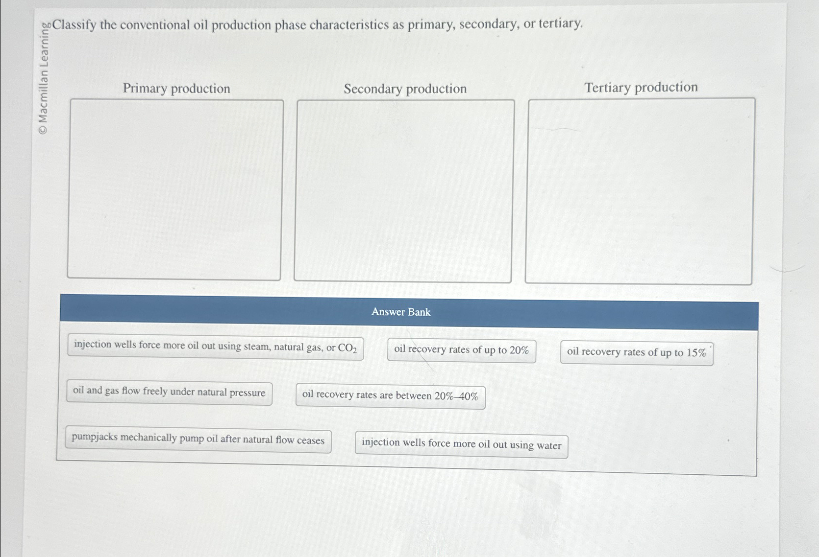 Solved Primary productionSecondary productionTertiary | Chegg.com