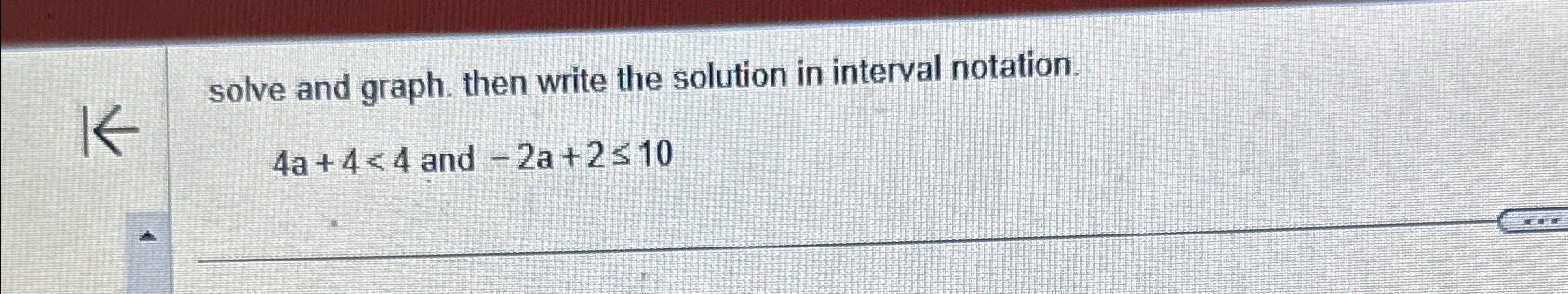 Solved solve and graph. then write the solution in interval | Chegg.com